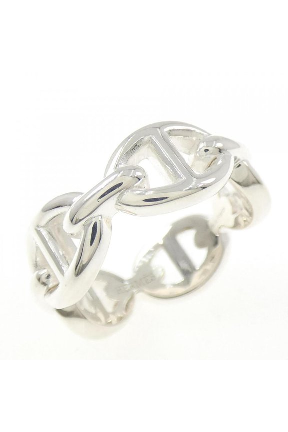 Pre-Owned Hermes Herms Chaine d'Ancre Enchaine Ring