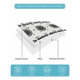 thumbnail image 4 of Twin XL Quilt Bedding Set, Black White Boho Reversible Summer Quilt 3 Pieces, Vintage Abstract Art Ethnic Tribe Lightweight Bedspreads Coverlets with 2 Pillow Shams for All Seasons, 4 of 5