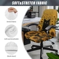thumbnail image 5 of FKELYI Office Chair Cover Anti-Dust Chair Protector Cover Washable Computer Chair Slipcover for Rotating Swivel Gaming Chair Sunflower Black Cat Print Decor, Small, 5 of 6