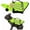 Green, variant on Reflective Angel Wing Dog Life Jacket with Chin Float Vest for Swimming | Head Support Bulldog Frenchie Small High‑buoyancy Quick‑rescue Handle Breathable Mesh Reflective Strips(Pink,L)