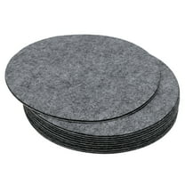 Uxcell 6.5 Inch Diameter Lamp Base Felt, 10Pack 2mm Thickness Adhesive Non-slip Anti-scratch Backed Felt, Grey