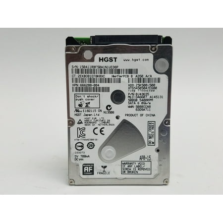 Refurbished HGST TravelStar Z5K500 HTS545050A7E680 500GB 2.5" SATA III Laptop Hard Drive