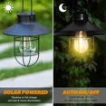 thumbnail image 3 of Linterna solar colgante con gancho, luz solar led vintage con wa, 3 of 5