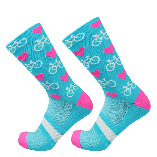 Calcetines de compresión para ciclismo para hombre y mujer, medias profesionales para ciclismo de carreras al aire libre, correr