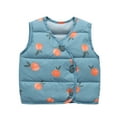 thumbnail image 3 of Esaierr Toddler Baby Down Puffer Vest for Boys Girls Printed Warm Down Waistcoats Newborn Winter Puffer Sleeveless Jacket 3M-4Y, 3 of 7