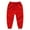 Red-A, variant on PINQI Kids Boys Girls Autumn and Winter Solid Color Padded Pants Active Jogger Sweatpants Children Warm Thick Sports Pants with Pockets (Black-A,3-4 Years)