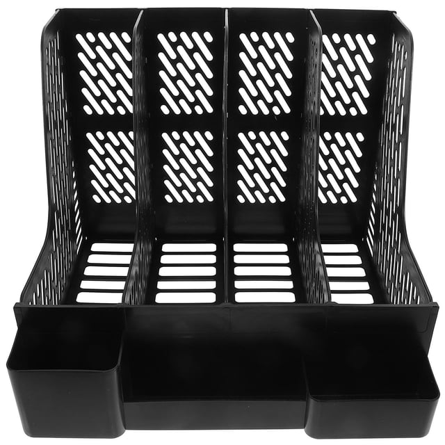 UPGRATOR Flip File Organizer for Desk Black Document Storage for Study 1 Set