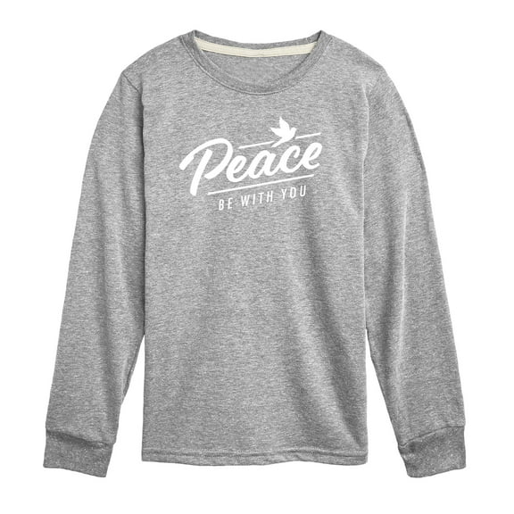 Instant Message - Peace Be With You - Toddler & Youth Long Sleeve Graphic T-Shirt