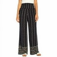 thumbnail image 4 of Three Dots Womens Pull on Pants Size: XS, Color: Black Floral Border, 4 of 4