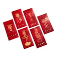 thumbnail image 3 of Conjunto de 6 sobres Hong Bao con diseño de serpiente para el año lunar 2025, tamaño 9x17cm, 3 of 9