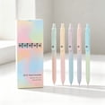 thumbnail image 5 of 5-Pack Rollerball Gel Pens Quick-Dry Ink Multicolor Assorted with Refills Student Office Writing Set, 5 of 5