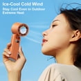 thumbnail image 4 of Btomtd Digital Display Back Clip High-speed Fan USB Multi-purpose Foldable 100-speed Clip Umbrella Fan, 4 of 7