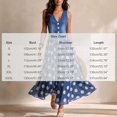 thumbnail image 3 of Lopecy-Sta Womens Dresses Sleeveless V Neck Button Front Polka Dot A Line Midi Dress Flowy Chiffon Hem Summer Holiday Outdoor Casual Dress, 3 of 7
