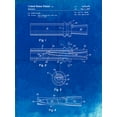 thumbnail image 2 of Borders, Cole 15x18 White Modern Wood Framed Museum Art Print Titled - PP789-Faded Blueprint Duck Call Patent Poster, 2 of 4