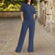 thumbnail image 5 of Ploknplq Jumpsuits for Women,Jogging Suits for Women Plus Size,Lounge Sets for Women,2 Piece Outfits For Matching Set T Shirts Pants,Matching Sets Women Clothing,Track Suits for Women Set Navy XL, 5 of 8