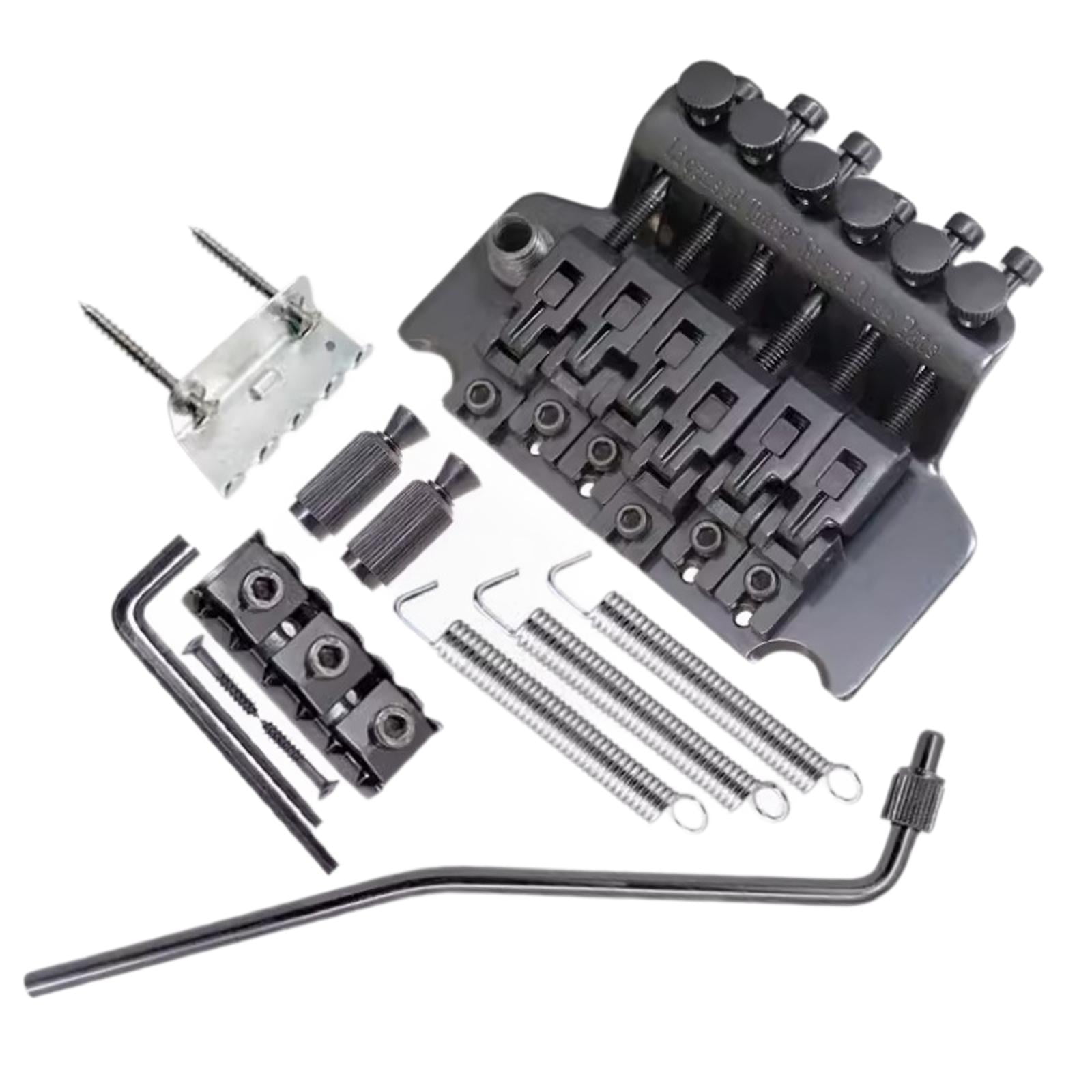 LeeQinersw Guitar Tremolo Bridge Portable Electric Guitar Replacement Electric Guitar Parts black