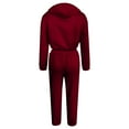 thumbnail image 5 of Scyoekwg Sweatshirt Sets Women 2 Piece Outfits Hooded Long Sleeve Sweatshirt Jogger Sweatpant Casual Two Piece Set Fashion Matching Outfits Sets (Red,L), 5 of 5
