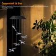 thumbnail image 4 of Solar Powered Dragonfly Wind Chimes Hanging Light Indoor Outdoor, TSV 7 Color Changing Dragonfly Wind Chimes Bell Mobile LED Windchimes Waterproof Gift for Home Garden Patio Yard Lawn Decor, 4 of 9