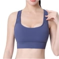 thumbnail image 2 of Women Bras Sports Underwear Fitness Yoga Quick-drying Shockproof Vest Running Sports Bra Bras for Women Blue S, 2 of 4