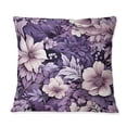 thumbnail image 3 of Designart "Moody Eerie Elegance" Floral Printed Throw Pillow, 3 of 5