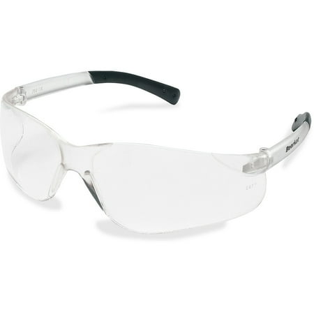 

Crews BearKat Safety Glasses - Comfortable Scratch Resistant Lightweight Side Shield Adjustable Temple Non-Slip Temple - Ultraviolet Protection - Rubber - 1 Each