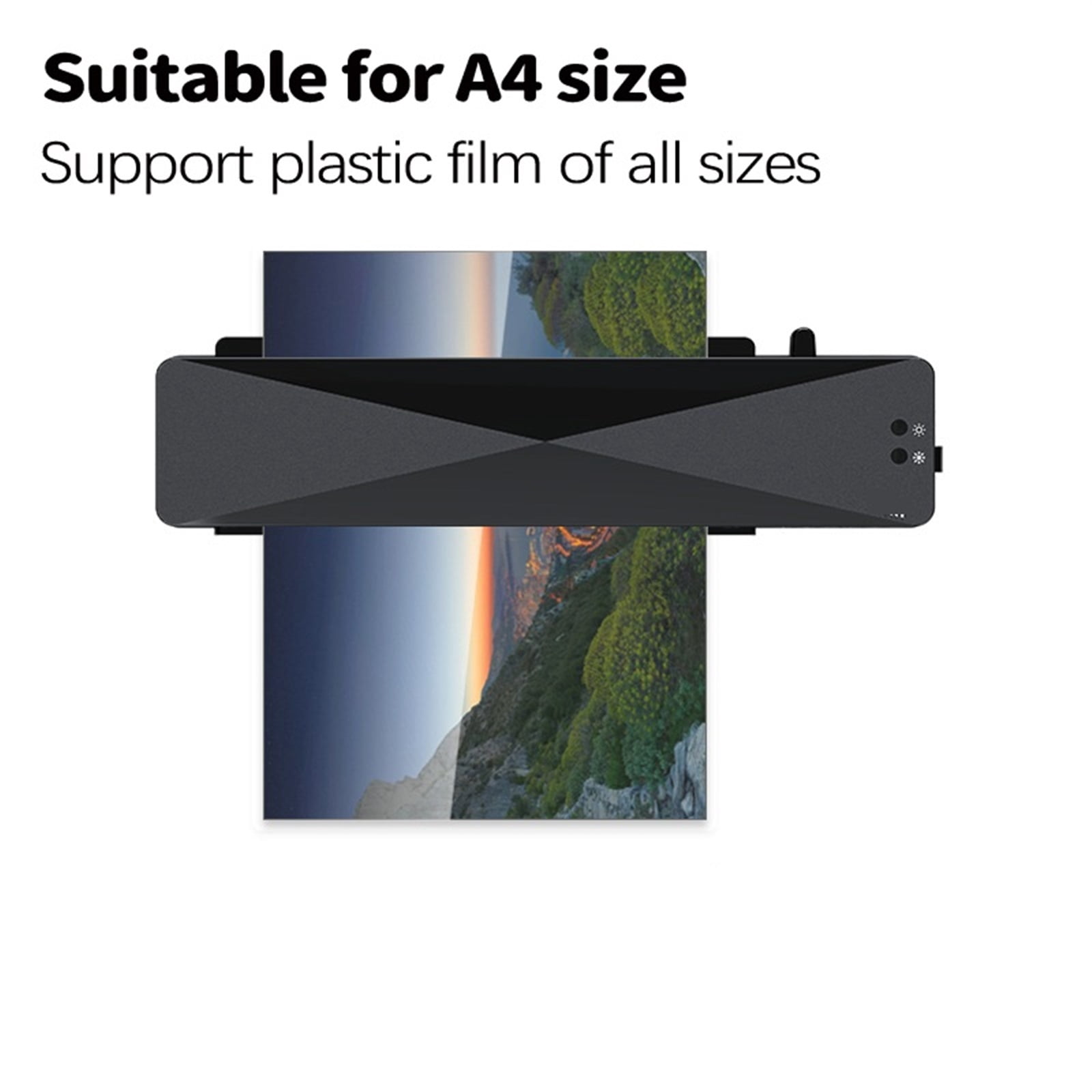 Office Hot And Cold Laminator Machine For A4 Document Photo Blister Packaging Plastic Film Roll Laminator