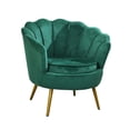 thumbnail image 3 of Sofá individual,Sofá individual,reposabrazos moderno y suave,muebles para dormitorio,Sillón Reposabrazos Sillón Lotus Chair,Silla decorativa con capitoné circular Asientos Verde, 3 of 8