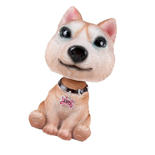 Estatua de Perro de Dibujos Animados de Resina Herramientas de Jardinería Partes de Repuesto Zulema Adornos de perro cabeza de agitar