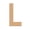 L, variant on 6 Pack: 8" Wood Block Letter by Make Market®