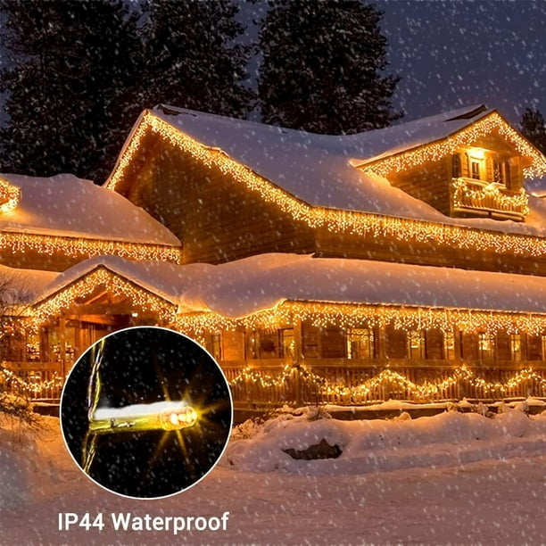 Christmas Lights Warm White 33ft 80 Drops 400 LEDs Christmas