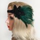 thumbnail image 2 of Elegante diadema de plumas para mujer con Vintage banda para el cabello cóctel elegante, 2 of 8