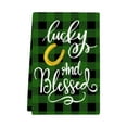 thumbnail image 2 of Tarmeek St Patricks Day Decorations Towel, 18x26 Inch Green Clover Print Dish Drying Towel, Super Soft and Highly Absorbent, St Patricks Day Home Decor, 2 of 7