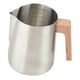 thumbnail image 5 of Jarra para espumar leche, jarra para vaporizar leche, piezas para máquina de espresso con marca de 600 ml Plata, 5 of 9