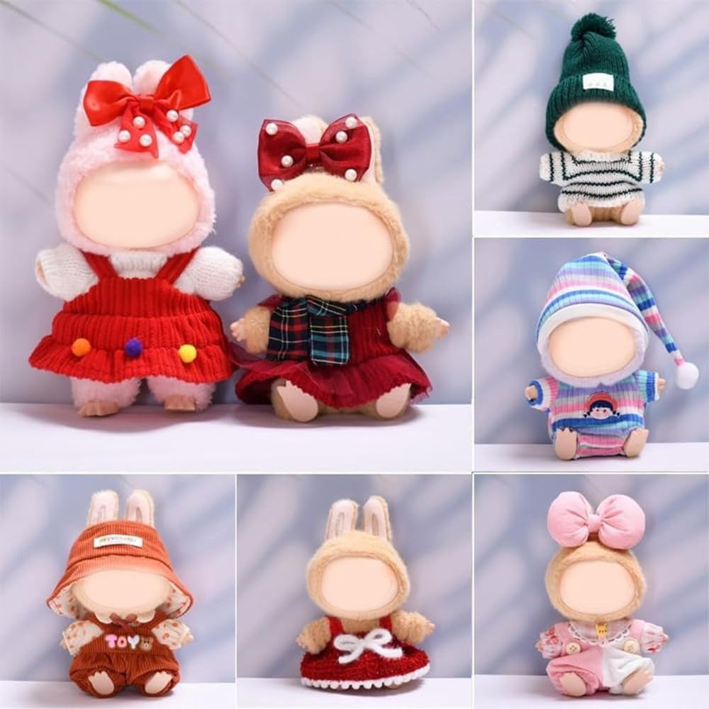 Costume Pour Poupée Labubu 17 Cm - Coffret Cadeau En Peluche Avec Accessoires, Déguisement Mignon - 11