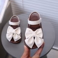 thumbnail image 6 of Gubotare Baby Summer Shoes Girl Girls Sandals Strappy Casual with Zipper Comfort Summer Shoes Size 6 (White,6 Toddler), 6 of 9