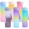 thumbnail image 3 of Kettle, sports cups, kettle, elastic lid, straw cups, Light Blue, 3 of 5
