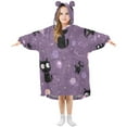 thumbnail image 6 of BZSMCE Wearable Blanket Hoodie Fashion Galactic Cat Cosmos Home Wear, 6 of 7