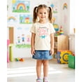 thumbnail image 2 of Promoted to Big Sister Shirt Girls Floral Bow Sibling Reveal Tee, Natural Shirt, 4T, 2 of 8