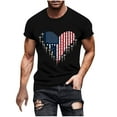 thumbnail image 2 of Awdenio Mens T-shirts American Flag Shirts Men: 4th of July Patriotic T-Shirt USA Print Independence Day Tee Casual Tops, 2 of 5