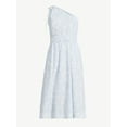 thumbnail image 5 of Free Assembly Women's Sleeveless One Shoulder Midi Dress with Elastic Waist, Sizes XS-XXL, 5 of 6