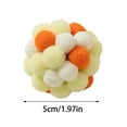 thumbnail image 2 of Pet Toys Colorful Pom Poms Woolen Yarn Cat Rattle Toys Bouncy Chew Interactive Toys for Indoor Outdoor Cat, 2 of 5