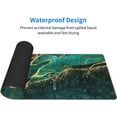 thumbnail image 4 of Extended Large Mouse Pad, XL Gaming Mousepad 31.5 x 11.8 Inch, Big Computer Keyboard Desk Pad, Waterproof Mouse Mat with Stitched Edges and 3mm Thick Long Non-Slip Base for Office Gaming, Green Marble, 4 of 6