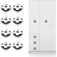 thumbnail image 1 of Pomo para muebles, 8 piezas (fútbol) Pomo para muebles para niños anticolisión de goma suave, pomo para puerta con estrellas, luna y nubes, para garantizar la seguridad del bebé JM, 1 of 5