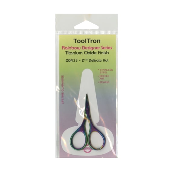 Tooltron 2 1/2 Inch Rainbow Delicate Cut Scissors