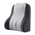 thumbnail image 4 of Almohada de apoyo para la espalda, almohada para la cintura, cojín trasero para silla de juegos, silla de oficina, sofá, dormitorio, hogar Gris claro, 4 of 8
