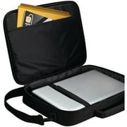 Case Logic 17.3 Clamshell Laptop Briefcase, Black