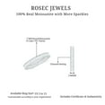 thumbnail image 6 of Rosec Jewels Moissanite Eternity Wedding Band for Women - D-VS1 Grade Certified - Ready to Gift, 14K White Gold, US 12.50, 6 of 9