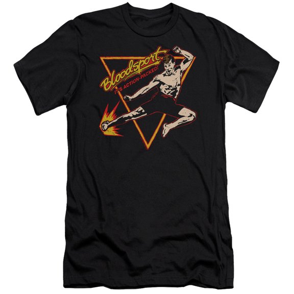 Bloodsport Action Packed Adult 30/1 T-Shirt Black
