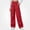 Red, variant on HAOTAGS Girls Cargo Pants (5-15) Elastic Waist Long Pants with Multi-pockets Casual Workwear Khaki Size 7