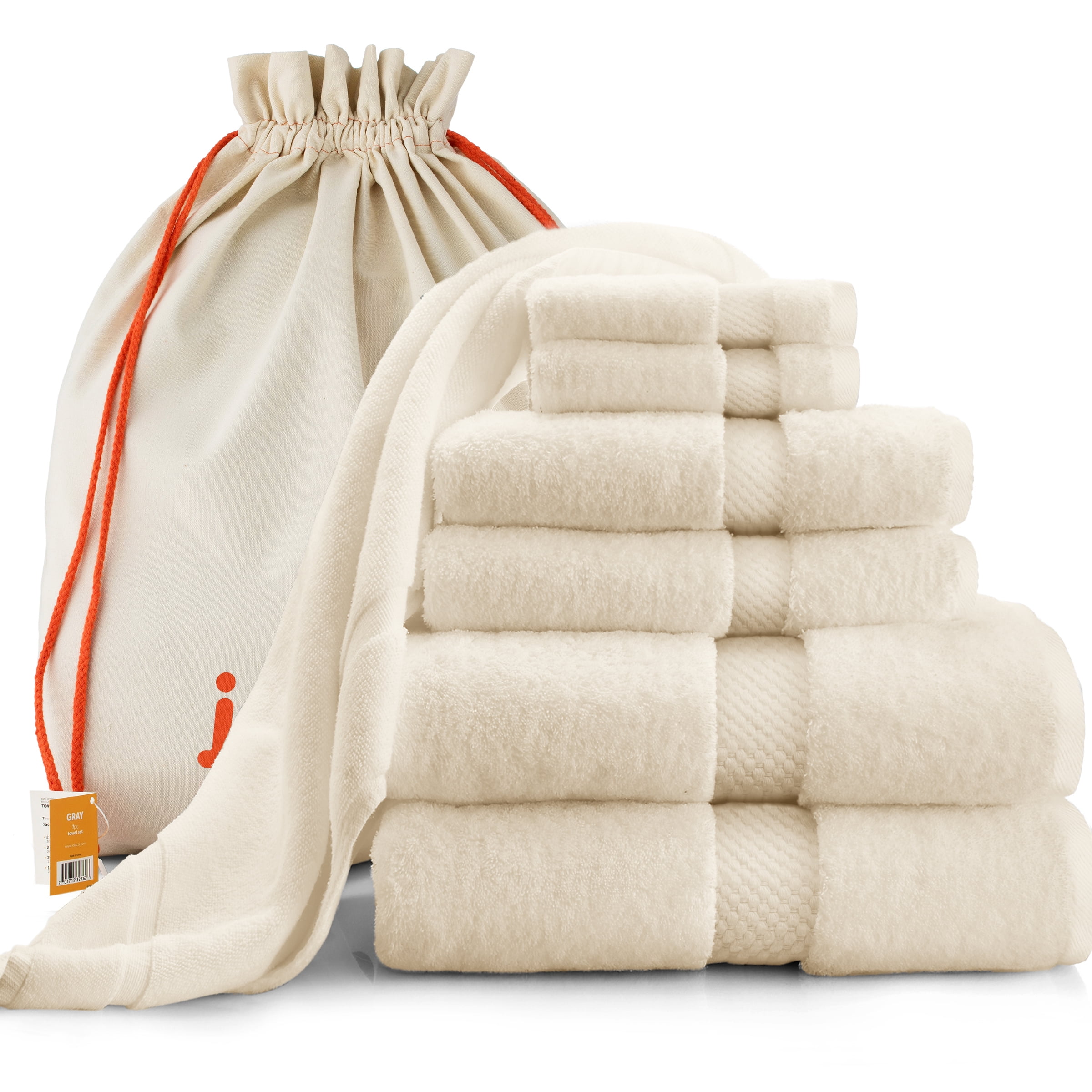 100% Cotton Large Hotel Quality Bath Towel Set Soft & Absorbent Violet Towels Pleasant Home Luxury Bath Towels Set 600 GSM Towels for Bathroom 4 Pack – 27” x 54” Bathroom Towels